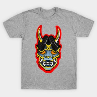 Oni demon slate gray and red T-Shirt